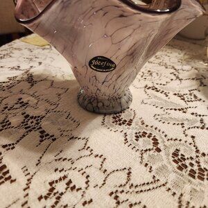 Kronos Jozefina Vintage Art Glass Vase